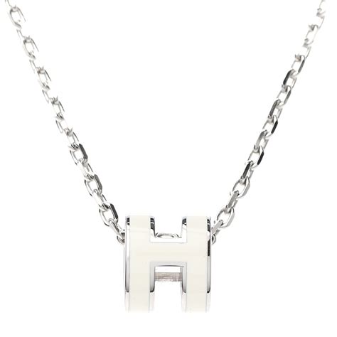 hermes pop h ecra white pendant